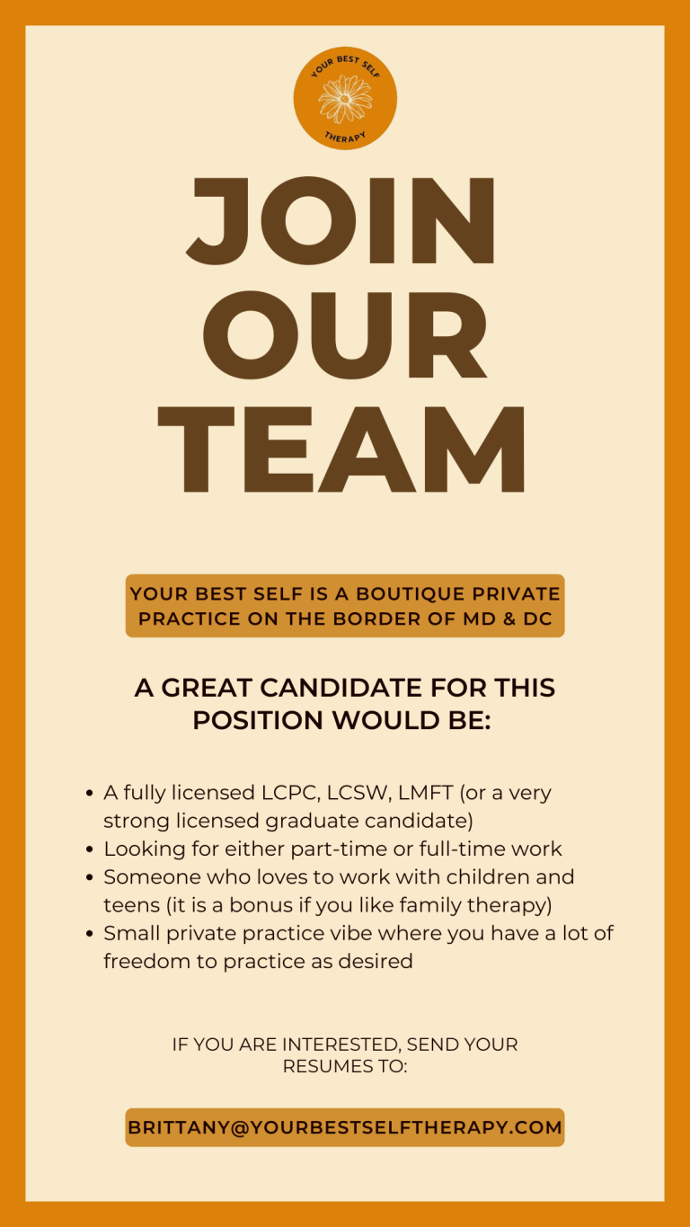 Join Our Team - Bethesda Therapy for Adults, Children & Parents | Your ...